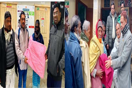 আগৈলঝাড়ায় শীতার্তদের মাঝে সরকারের ২ হাজার ৬শ কম্বল বিতরণ