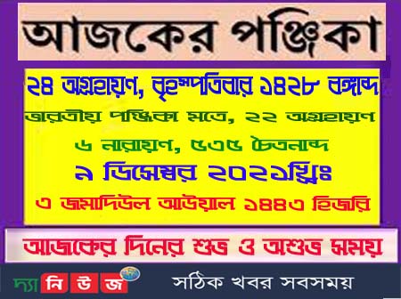 আজকের পঞ্চাঙ্গ