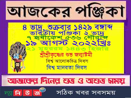 আজকের পঞ্জিকা