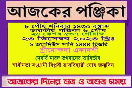 দিনপঞ্জি ও ইতিহাসের এইদিনে