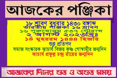 পঞ্জিকা ও ইতিহাসের এইদিনে