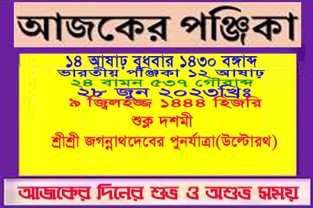 দিনপঞ্জি ও ইতিহাসের এইদিনে