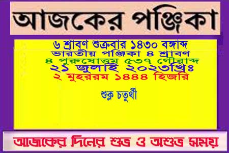পঞ্জিকা ও ইতিহাসের এইদিনে