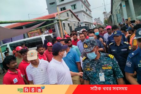 বৈরী আবহাওয়ায় ভাসানচরে আটকা পড়েছে চীনের রাষ্ট্রদূত লি জিমিং