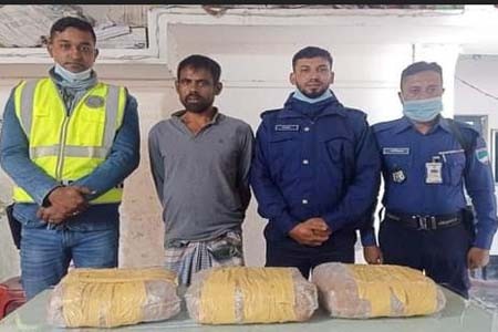 বেনাপোলে গাঁজা সহ মাদক ব্যবসায়ী আটক