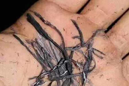 আকাশ থেকে ছাই পড়া