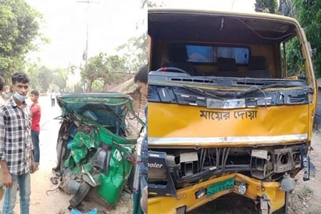 https://thenewse.com/wp-content/uploads/Autorickshaw-hit-by-truck.jpg