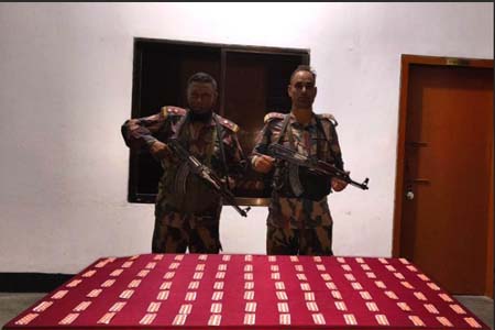 বিজিবির অভিযানে মাদক ও চোরাচালানী মালামাল আটক