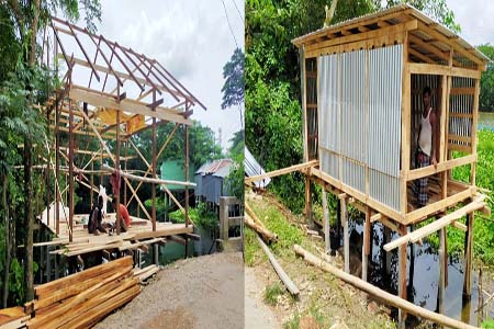 খাল দখল করে দোকান