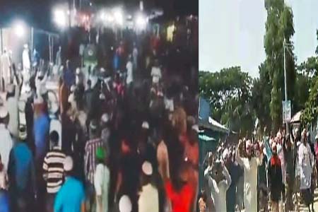 ভোলায় হিন্দুদের বাড়ীঘরে হামলা