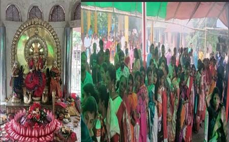বিজয় গুপ্ত’র মনসা মন্দিরে বাৎসরিক পূজা