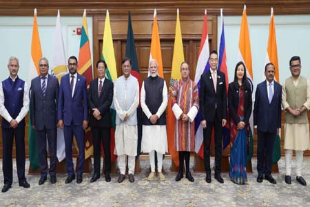 মোদির সাথে বিমসটেক পররাষ্ট্রমন্ত্রীদের সাক্ষাত