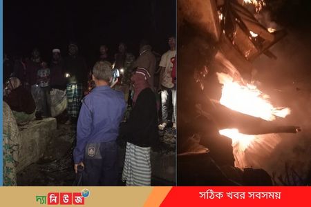 আগুনে পুড়ে ছয়টি ঘর ছাই