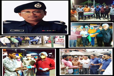 পুলিশের মুগ্ধতা ছড়ালেন চন্দ্রগঞ্জ থানার অফিসার ইনচার্জ জসীম উদ্দীন