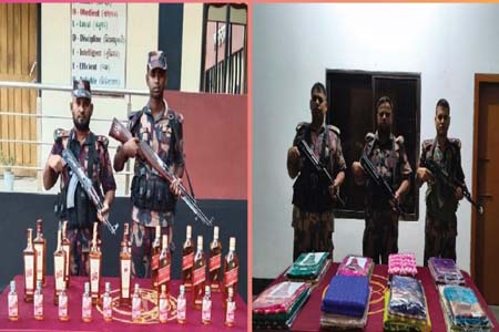 বিজিবির অভিযানে মাদকদ্রব্য ও চোরাচালান পণ্য আটক 
