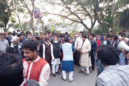 সৈয়দ সাখাওয়াত হোসেনের নেতৃত্বে ডাসার থানা আওয়ামীলীগের বিশাল সমাবেশ