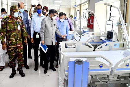 দেশের সবচেয়ে বড় কোভিড ডেডিকেটেড হাসপাতাল উদ্বোধন