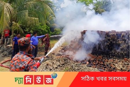 মোরেলগঞ্জে অননুমোদিত ইট ভাটা ধ্বংস