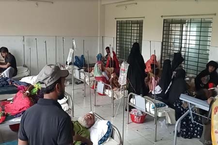 সালথায় বেড়েই চলছে ডেঙ্গু প্রবণতা: ইনডোর চালু না হওয়ায় চলছে ডে-কেয়ার বেসিসে ফ্লুইড সেবা