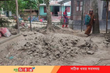 অসহায় পরিবারের বাড়ি-ঘর জবর দখলের অভিযোগ