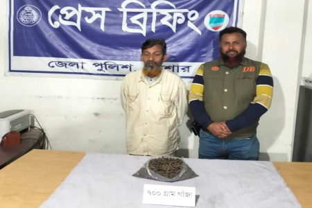 বেনাপোলে ডিবির অভিযানে গাঁজাসহ এক মাদক ব্যবসায়ী আটক 