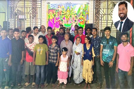 ভোট চাইছেন গিলবার্ট নির্মল বিশ্বাস