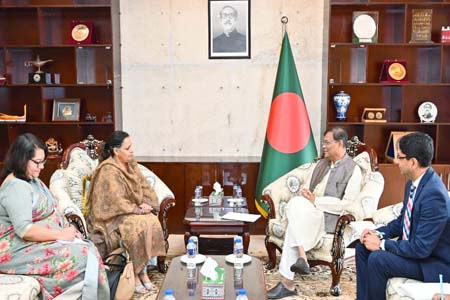 পররাষ্ট্রমন্ত্রীর সঙ্গে 'বিশ্ব খাদ্য কর্মসূচি' ও 'জাতিসংঘ নারী' প্রতিনিধির সাক্ষাত