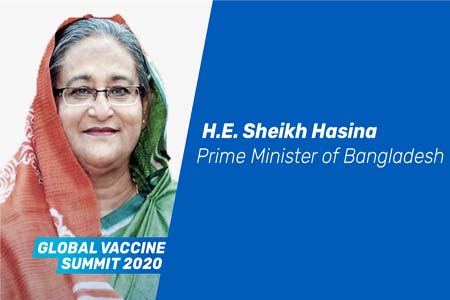 যুক্তরাজ্যের উদ্যোগে গ্লোবাল ভ্যাকসিন সামিটে যোগ দিচ্ছেন প্রধানমন্ত্রী শেখ হাসিনা