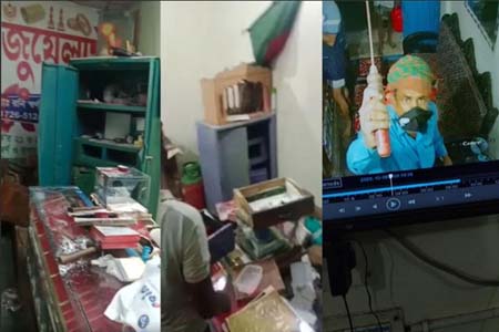 পাহারাদারদের বেঁধে স্বর্ণের দোকান