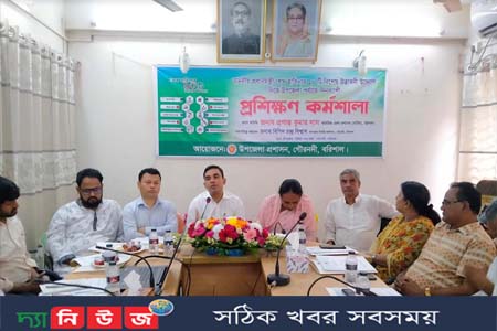 প্রধানমন্ত্রী শেখ হাসিনার ১০টি উদ্ভাবনী উদ্যোগ নিয়ে গৌরনদীতে উপজেলা পর্যায়ে প্রশিক্ষন কর্মশালা