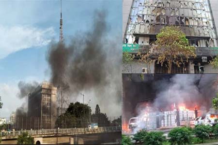 সরকারী তিন ভবনে হামলায় ক্ষতি