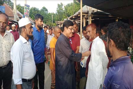 উন্নয়নের লিফলেট বিতরণ
