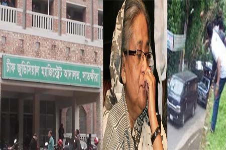 শেখ হাসিনার গাড়ি বহরে হামলা
