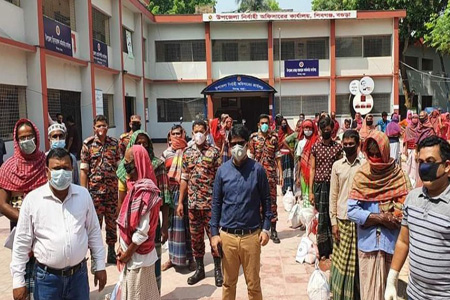 বগুড়ায় করোনা ভাইরাসের সংকট মুহুর্তে ৮৫ জন হিজরাকে সরকরী সহায়তা