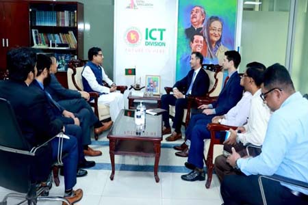 আইসিটি প্রতিমন্ত্রীর সাথে ঢাকাস্থ মার্কিন দূতাবাসের প্রতিনিধি দলের বৈঠক