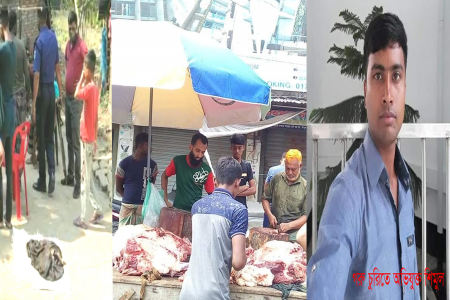 বেনাপোলে গরু চুরি করে জবাইয়ের সময় জনতার হাতে ধরা