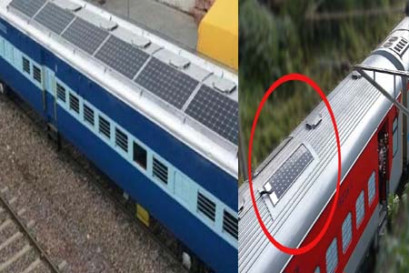 সৌর শক্তির মাধ্যমে ট্রেন