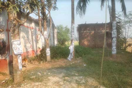 নির্বাচনী ক্যাম্প গুড়িয়ে দিল দূর্বৃত্তরা