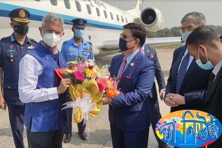 ভারতের পররাষ্ট্রমন্ত্রী জয়শঙ্কর ঢাকায়