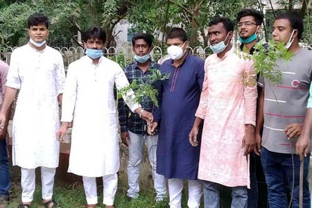 ঝিনাইদহে ছাত্রলীগের বৃক্ষরোপন কর্মসূচী