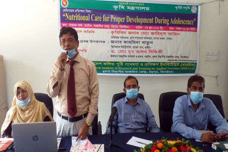 ঝিনাইদহে কৈশরকালীন পুরিপুর্ণ বিকাশে পুষ্টির ভূমিকা বিষয়ক সেমিনার অনুষ্ঠিত