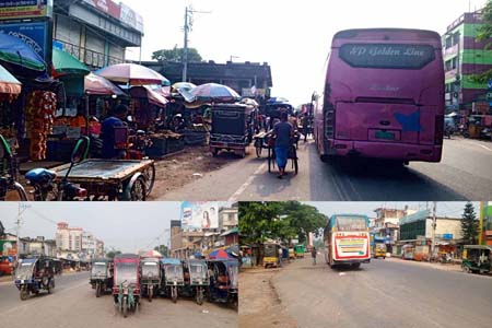 অবৈধ দখলে মহাসড়ক