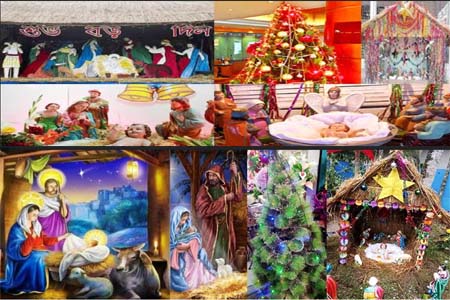 আগৈলঝাড়ায় যীশু খ্রিষ্টের শুভ জন্ম দিন