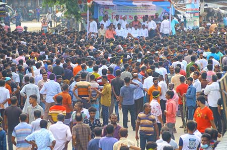 কালীগঞ্জে বিএনপির বিক্ষোভ সমাবেশ অনুষ্ঠিত নেতাকর্মীদের আসতে বাঁধা, মারপিট করার অভিযোগ