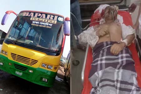 গৌরনদীতে চলন্ত বাস থেকে ফেলে দেয়া সেই প্রবাসীর মৃত্যু