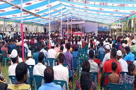 লাবু চৌধুরীর নির্বাচনী সভায় জনতার ঢল  