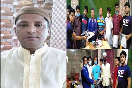 যুবনেতা সাহাব উদ্দিনের ব্যক্তিগত অর্থায়নে ঈদ উপহার বিতরণ