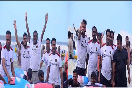 লক্ষ্মীপুর ও কক্সবাজার আইনজীবী সমিতির ফুটবল প্রীতি ম্যাচ লড়াই
