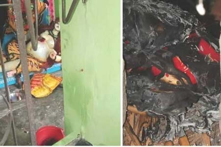 লক্ষ্মীপুরে প্রতিমা ভাঙচুর