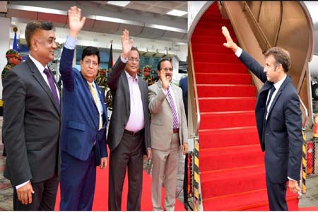 ঢাকা ছাড়লেন ফ্রান্সের প্রেসিডেন্ট